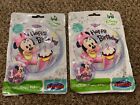 2 Disney Baby Minnie Mouse Happy 1st Birthday party BALLOONS, stretchy plastic