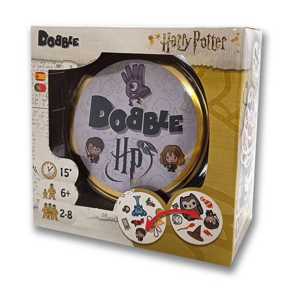 Harry Potter Dobble – Reaktionsspiel für Fans der Zauberwelt Asmodee 8243 Karten - Bild 1 von 1