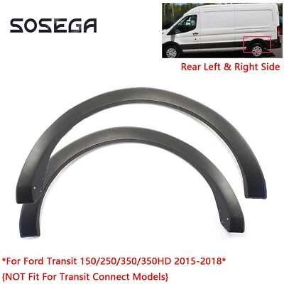 For Ford Transit 150/250/350 2015-2018 Rear Left&Right Fender Flare Molding Trim - Image 1 of 4