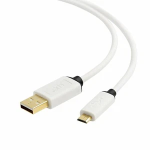 2M - CPO USB 2.0 A-Micro PS4 Apple TV Samsung S6 cable cargador - blanco #J17 - Imagen 1 de 4
