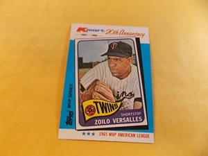1982 Topps Kmart MVP Series - #7 - Zoilo Versalles - Minnesota Twins 1965 MVP  - Picture 1 of 2