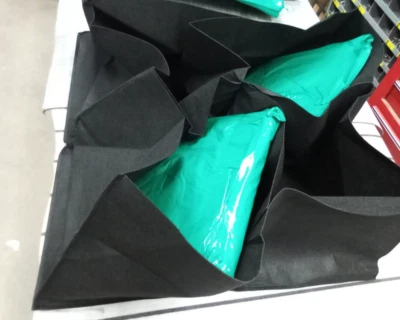 Maceta 24"x24" Tela Elevada Jardín Cama Hierba Flor Vegetales Plantas Cama Foto 1 de 2