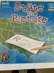 STATE THE PICTURE Learning Game Geography Social Studies Art Briarpatch SEALED - Picture 1 of 2