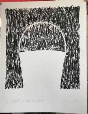 JAMES ROSENQUIST 'A PALE ANGELS HALO" 1973 PRETO 1973 ASSINADO E DESIGNADO - Imagem 1 de 4