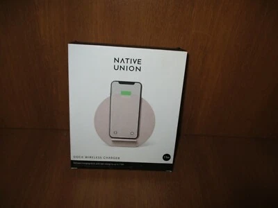NATIVE UN ION, DOCK WIRELESS CHARGER 7.5w PINK, PART#87820519, 100% NEW SEALED - Image 1 of 4