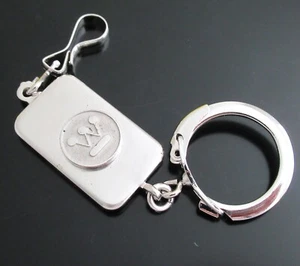 Vintage Westinghouse Electric Silver Keychain Ring Employee Service Award Anson - Picture 1 of 6
