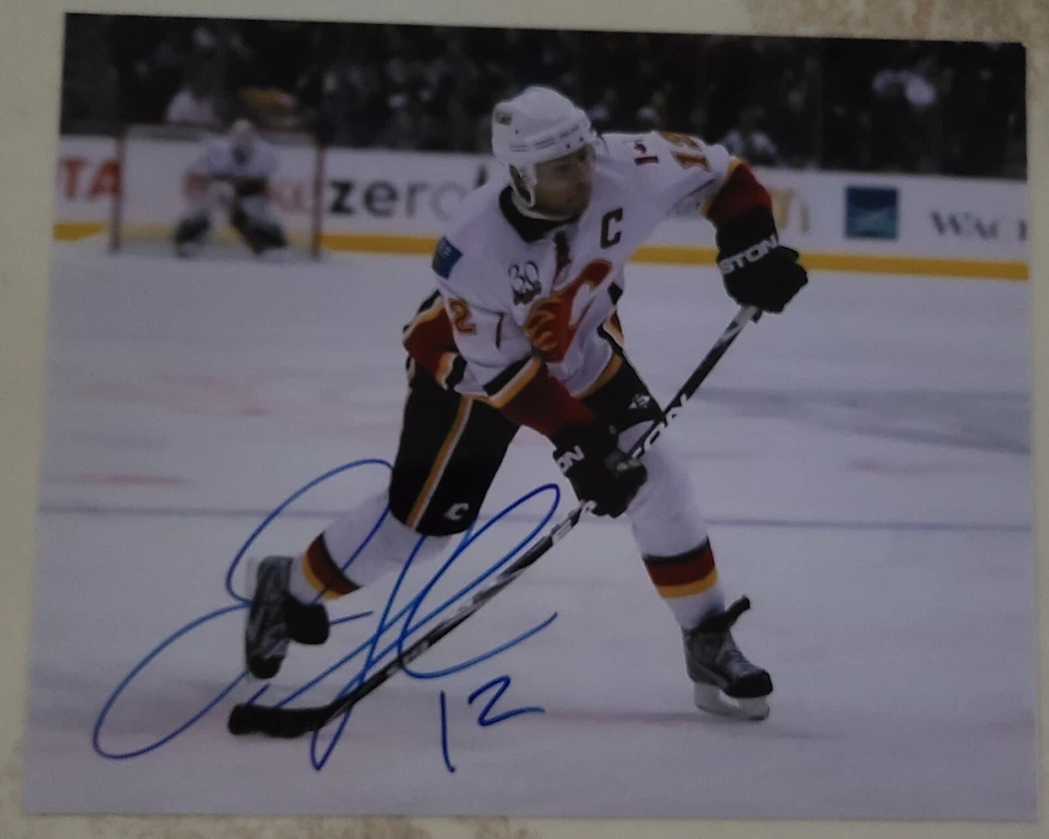 Foto firmada autografiada por Jarome Iginla Calgary Flames 8x10 certificado de autenticidad Foto 1 de 1