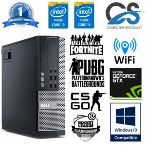 Cheap Gaming PC Dell / Hp Intel Quad i5 8GB Ram 1TB SSD Nvidia GeForce 1030 KIDS - Picture 1 of 3