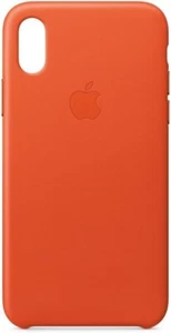 Apple Leather iPhone X Bright Orange - Picture 1 of 1