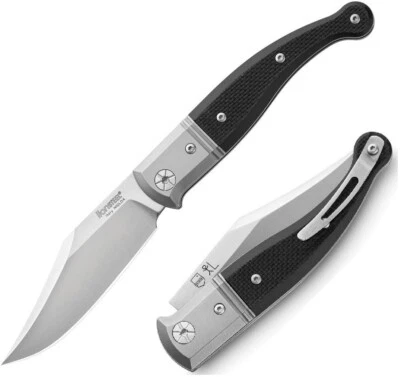 LionSTEEL Gitano Folding Knife 3.25" Niolox Tool Steel Blade Black G10 Handle - Image 1 of 4