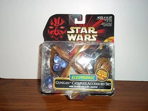 1999 HASBRO -- STAR WARS EPISODE 1 -- ELEKTRONISCHES GUNGAN KATAPULT ZUBEHÖRSET (NEU) - Bild 1 von 2