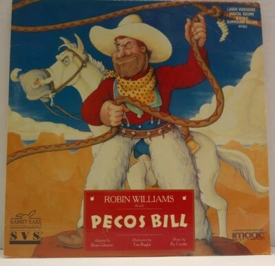 Robin Williams Pecos Bill Animated Laserdisc Ry Cooder Music - Image 1 of 2