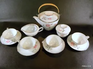 FABULOUS 13 PCS Noritake Rosemarie Pattern Tea Set / Coffee Service PICTURED - Picture 1 of 15