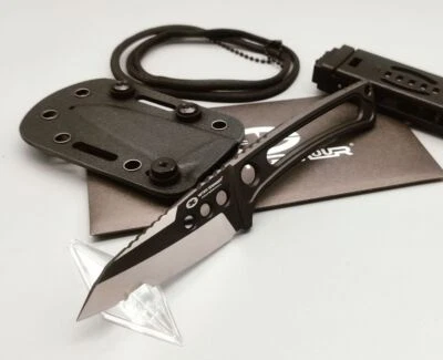 WithArmour Messer Professional Serie Cobra Black VG10 Stahl EDC Neck Knife