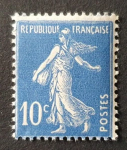 1932-37 FRANCE REP. FRANCAISE SEMEUSE 10C VF MNH - Picture 1 of 2