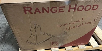 AKDY 30in. Convertible Wall Mount Embossed Copper Vine Range Hood w/Lights - Image 1 of 4