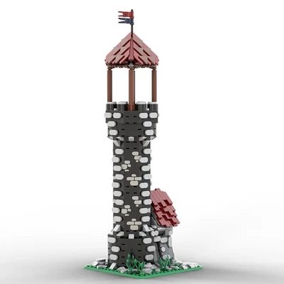 Hot Sale Stone Tower Watchtower with Guards Room for Castle for Christmas - Image 1 of 4