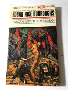 b Edgar Rice Burroughs TARZAN & the MADMAN #23 Ballantine 1965 1st Printing - Imagen 1 de 4
