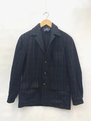 Vintage Ralph Lauren Plaid Wool Jacket Blazer Blue Green Classic Women's 6 - Image 1 of 4