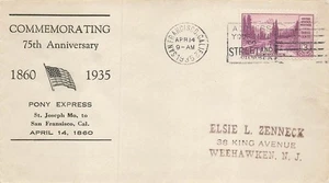 PONY EXPRESS 75 ANIVERSARIO 1935 a - Imagen 1 de 1