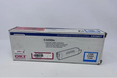 Oki C3200n Cyan Toner Genuine Cartridge 43034803 - Image 1 of 2
