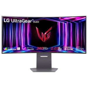 LG UltraGear OLED Curved 34" QHD Curved Gaming Widescreen Monitor  - 34GS95QE - Picture 1 of 7