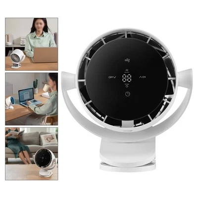 Leichter USB-Clip-Ventilator mit Digitalanzeige und 100 einstellbaren Geschwindi - Bild 1 von 4