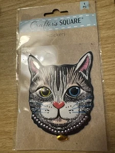 Ship N 24 Hours. New-Crafter’s Square 1 Pc Cat Stickers. - Picture 1 of 5