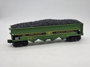 MTH John Deere 4 Bay Hopper Car With Coal Load Gauge 0 OHNE BOX - Bild 1 von 16