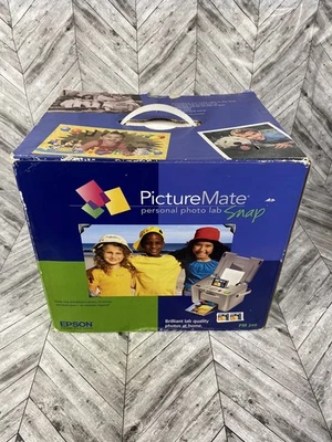 EPSON PictureMate PM240 Personal Photo Lab Snap Printer Digital Portable InkJet - Image 1 of 4