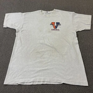 Camiseta vintage Virginia Lacrosse T gris para hombre Fruit of the Loom 1993 EE. UU. - Imagen 1 de 16
