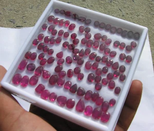 1x Natural Ruby VS Oval Cut Loose Gemstone 0.6ct-1.2ct faceted Best Quality Red - Picture 1 of 111