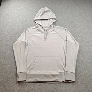 Kuhl Hoodie Women Small White Stria Pullover Sweatshirt Drawstring Outdoor Comfy - Picture 1 of 9