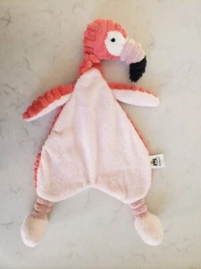 Jellycat cordy roy flamingo edredón suave juguete manta en blanco chupete - Imagen 1 de 8