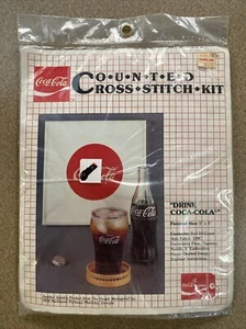 COCA COLA Counted Cross Stitch Kit Retro Coke Graph Menagerie CC109 NOS NEW - Bild 1 von 5