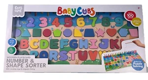 Kids Montessori Educational Toys Wooden Number & Shape Sorter Best Learning Toy - Picture 1 of 4