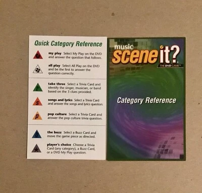 Pick & Choose: Scene It Music 2005 Trivia Board Game Replacement Parts Movers - Image 1 of 2