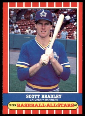 1987 Fleer Baseball All-Stars #5 Scott Bradley - Image 1 of 2