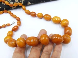 Antique Baltic amber beads necklace 79.3 gram ( B ) - Picture 1 of 14