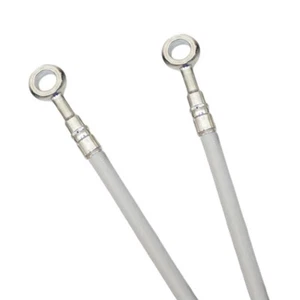 White Stainless Steel Front ATV Brake Lines - 3 Line Kit Galfer FK003D714-3-WHT - Picture 1 of 1