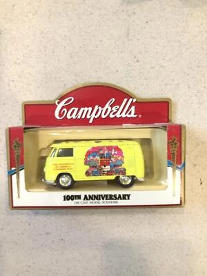 Campbell Soup VW Diecast Van Amarillo 100 Aniversario Foto 1 de 4