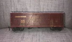 Union Pacific U.P. 49417 Brown Atlas O Scale 1:48 Gauge 40' Cattle Car - Picture 1 of 9