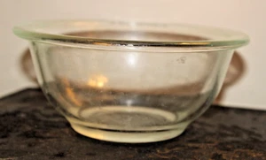 Vintage PYREX 322 Flat Rim Mixing Bowl (1 QT 1L / 7”) Clear Glass - CC-11 - Picture 1 of 5