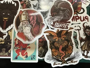 KRAMPUS STICKERS LAPTOP, Dark MAGIC, NAUGHTY DEVIL KRAMPUS NAUGHT - Picture 1 of 9