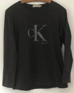 Calvin Klein Men's Small Black Long Sleeved T-Shirt - Picture 1 of 4