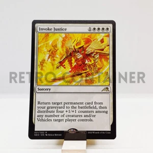 MTG Magic NEO Kamigawa Neon Dinasty - 1x EN NM 021 Invoke Justice - Picture 1 of 1