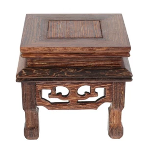Chicken Ornaments Bonsai Display Base Wooden Stand Crafts Holder - Picture 1 of 12