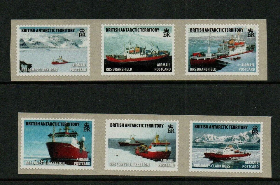 TERRITORIO ANTÁRTICO BRITÁNICO 2011-SG545A-550 BARCOS DE INVESTIGACIÓN REALES S/ADHESIVO MNH Foto 1 de 1