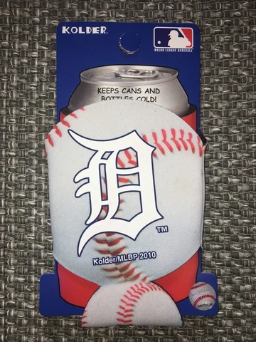 DETROIT TIGERS MLB BASEBALL CAN COOLER COLLAPSIBLE INSULATED BOTTLE HOLDER Cover