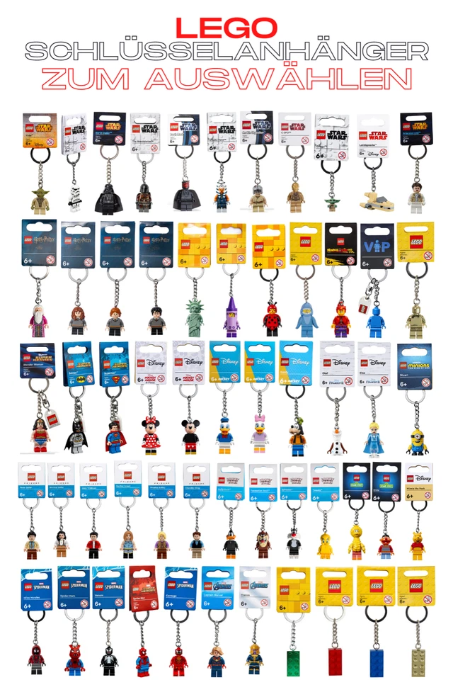 LEGO® Schlüsselanhänger - bitte auswählen - NEU & OVP - ⚡️Blitzversand ⚡️ - Bild 1 von 1
